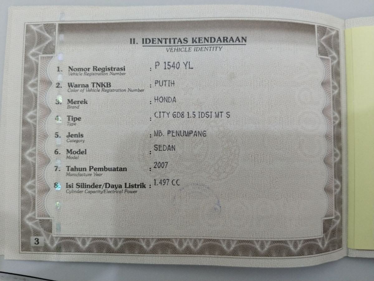 HONDA CITY GD8 1.5 IDSI