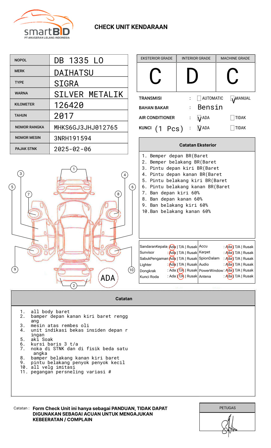 DAIHATSU SIGRA 1.2 X