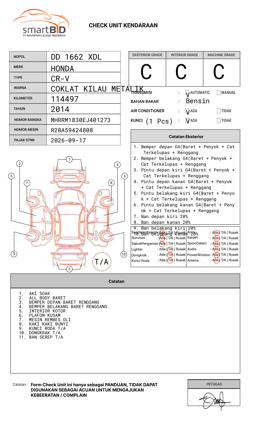HONDA CR-V RM1 2WD 2.0