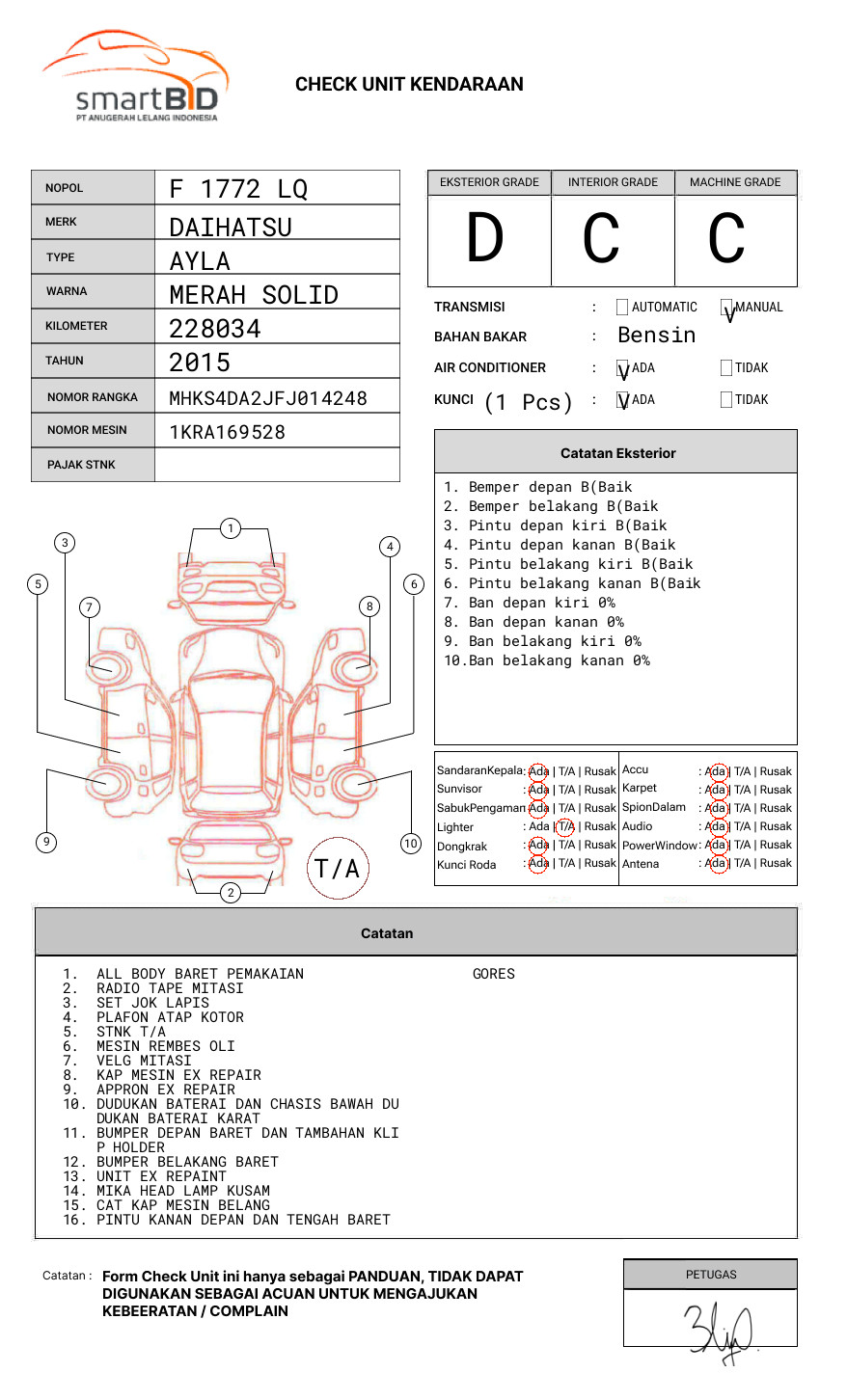 DAIHATSU AYLA 1.0 M