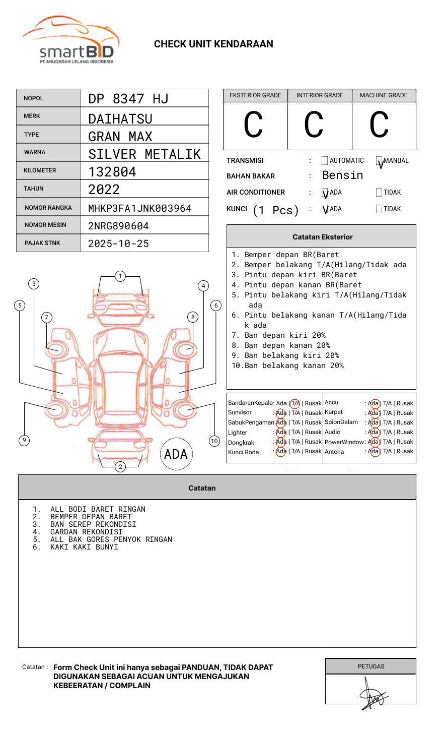 DAIHATSU  GRAN MAX  PICK-UP