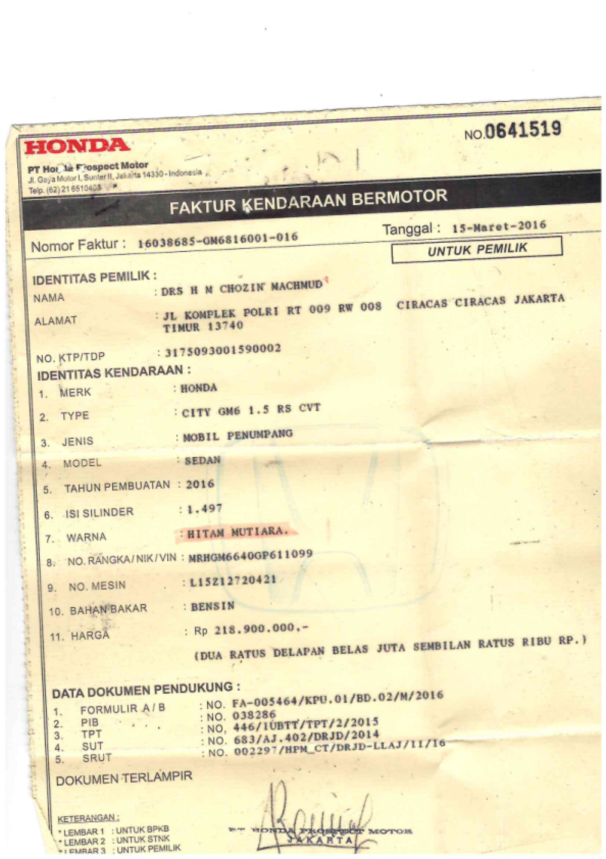 HONDA  CITY  GM6 1.5 RS