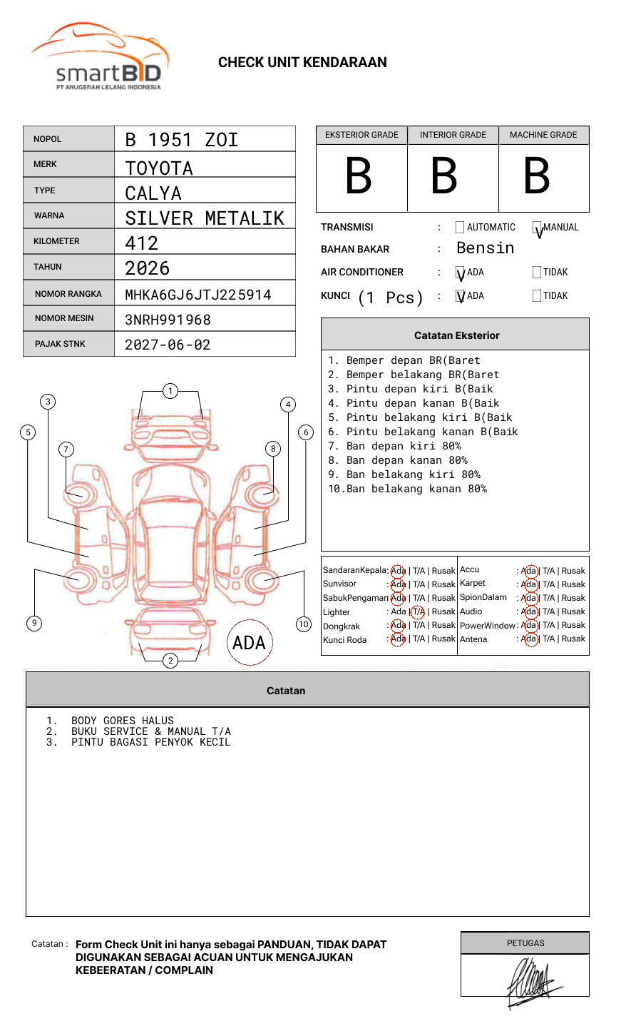 TOYOTA CALYA 1.2 G M/T