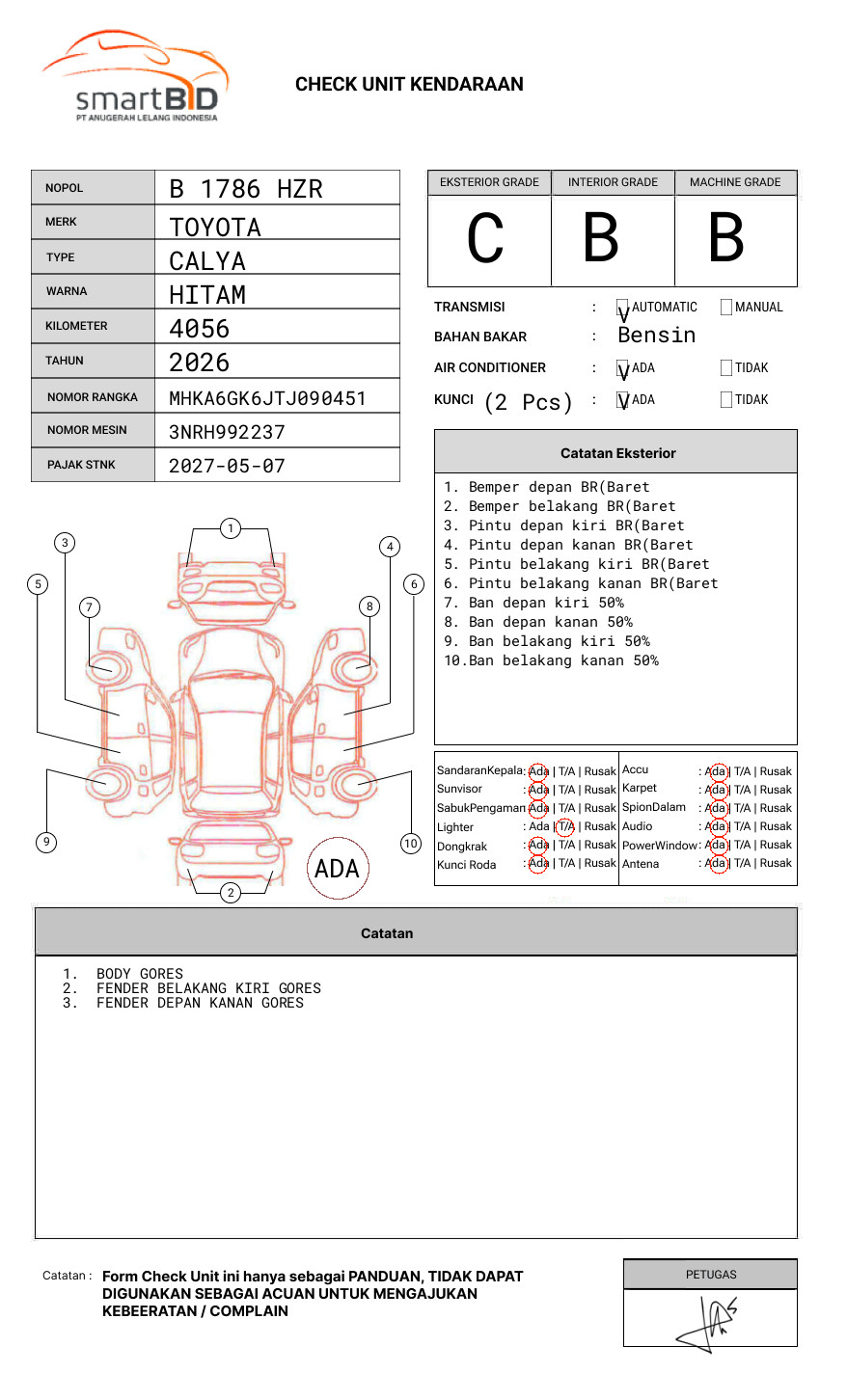 TOYOTA CALYA 1.2 G A/T