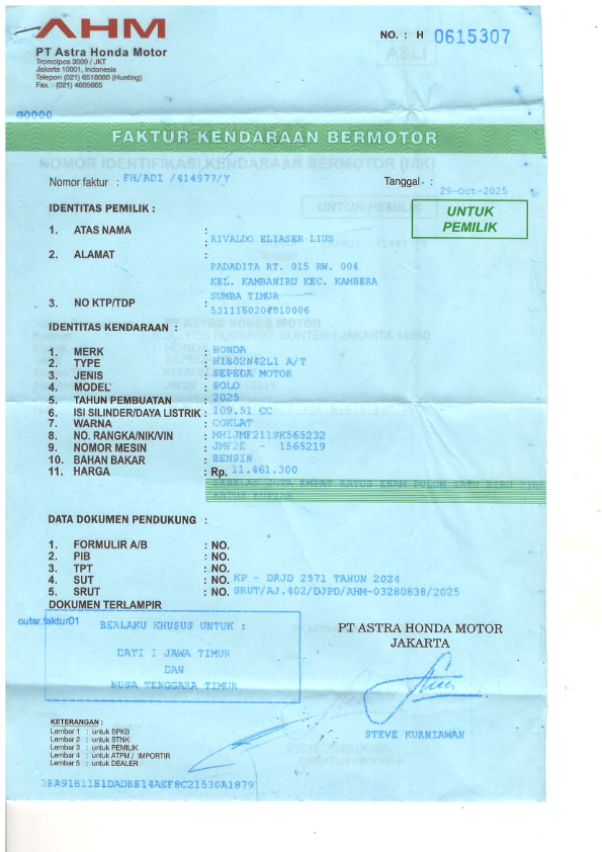 HONDA BEAT DLX SMART KEY
