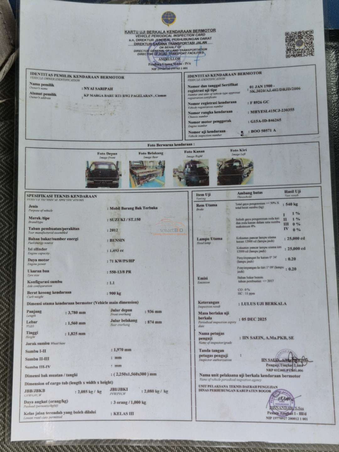 SUZUKI CARRY ST 150