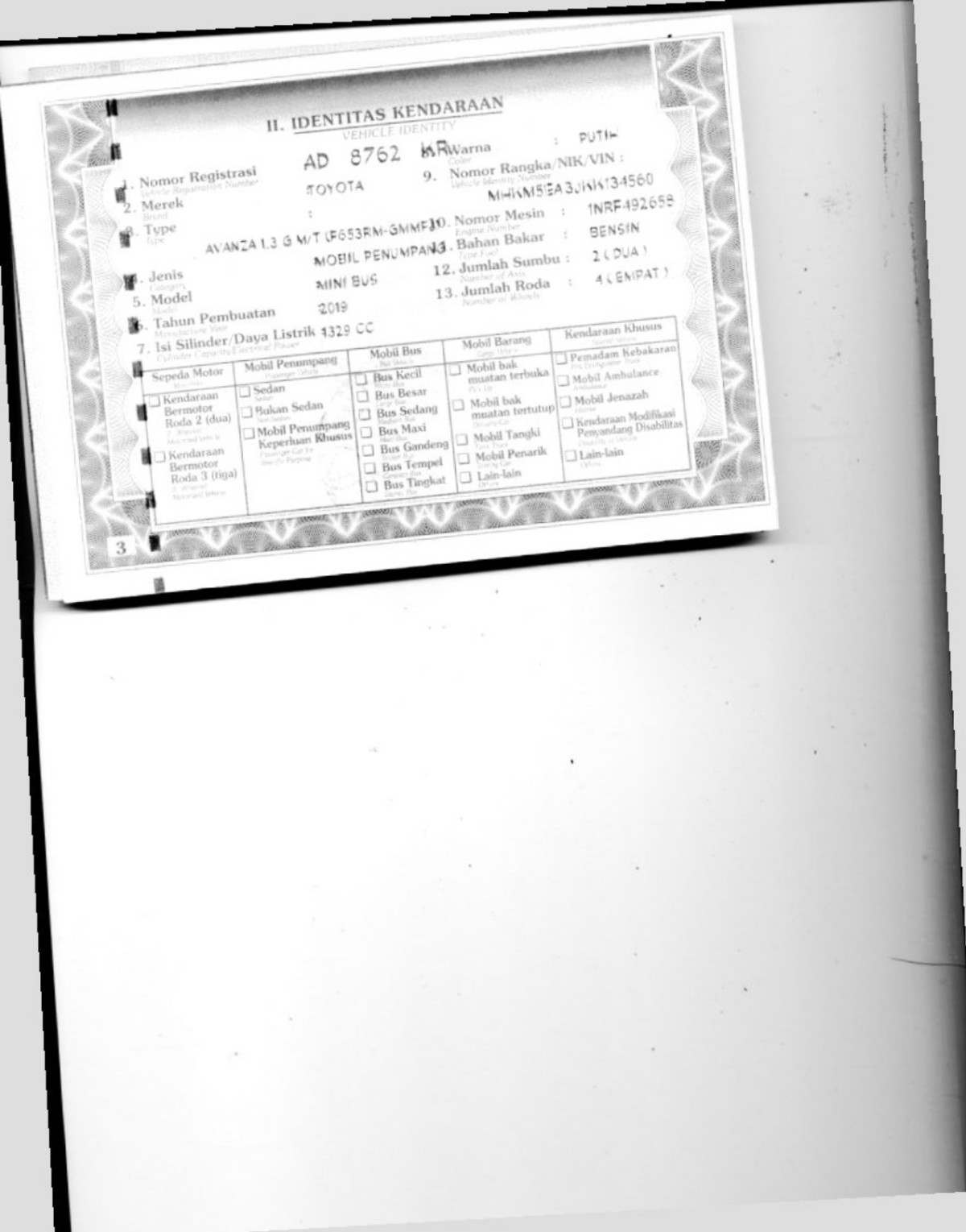 TOYOTA AVANZA 1.3 G