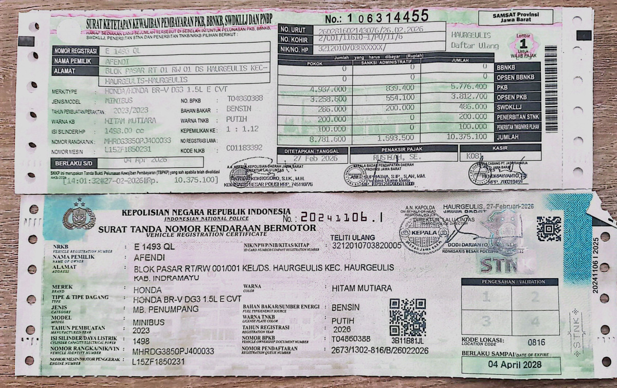 HONDA BR-V DG3 1.5 L E