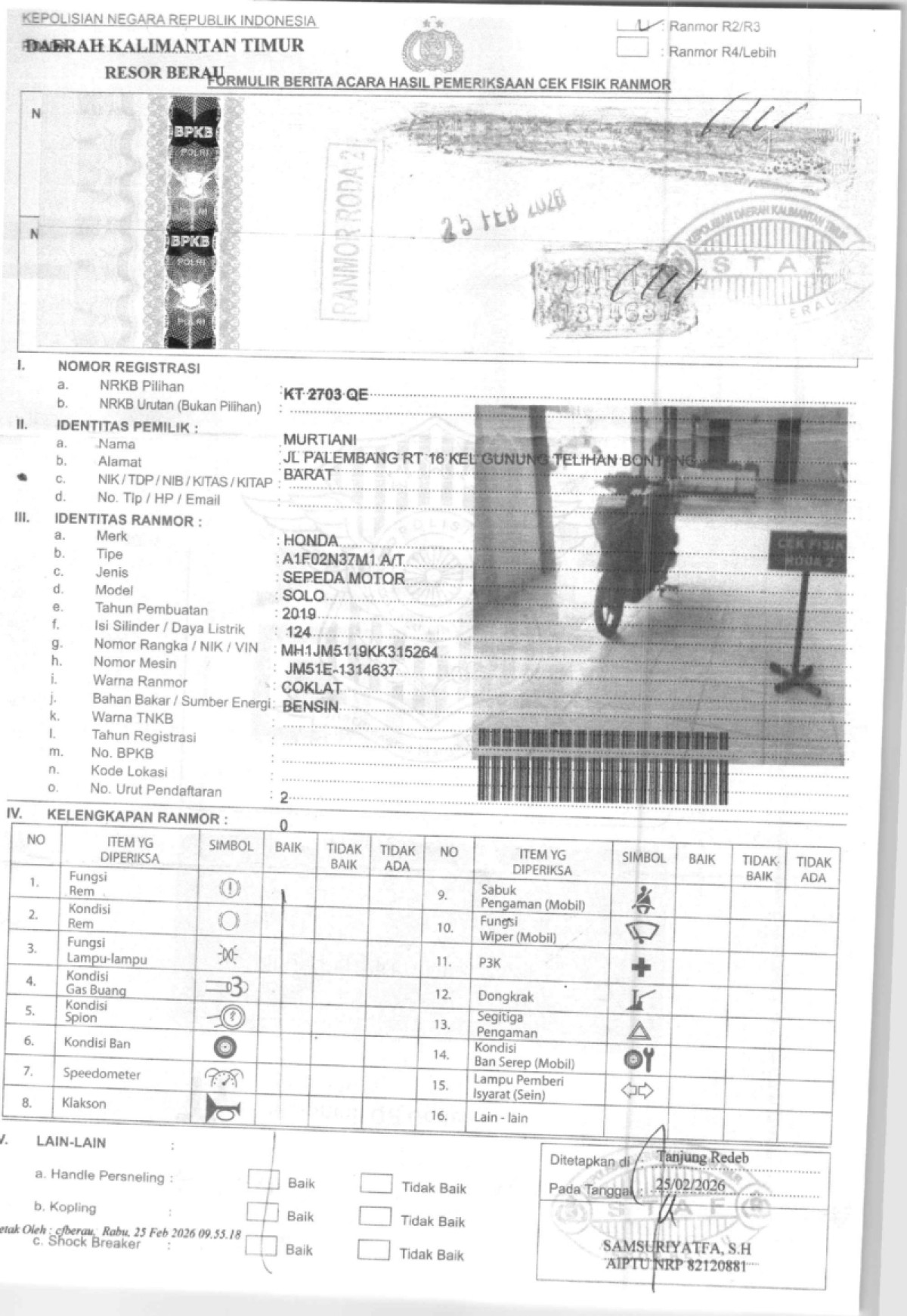 HONDA VARIO 125 CBS