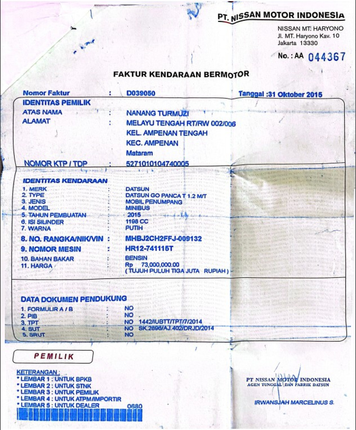 DATSUN GO PANCA  T