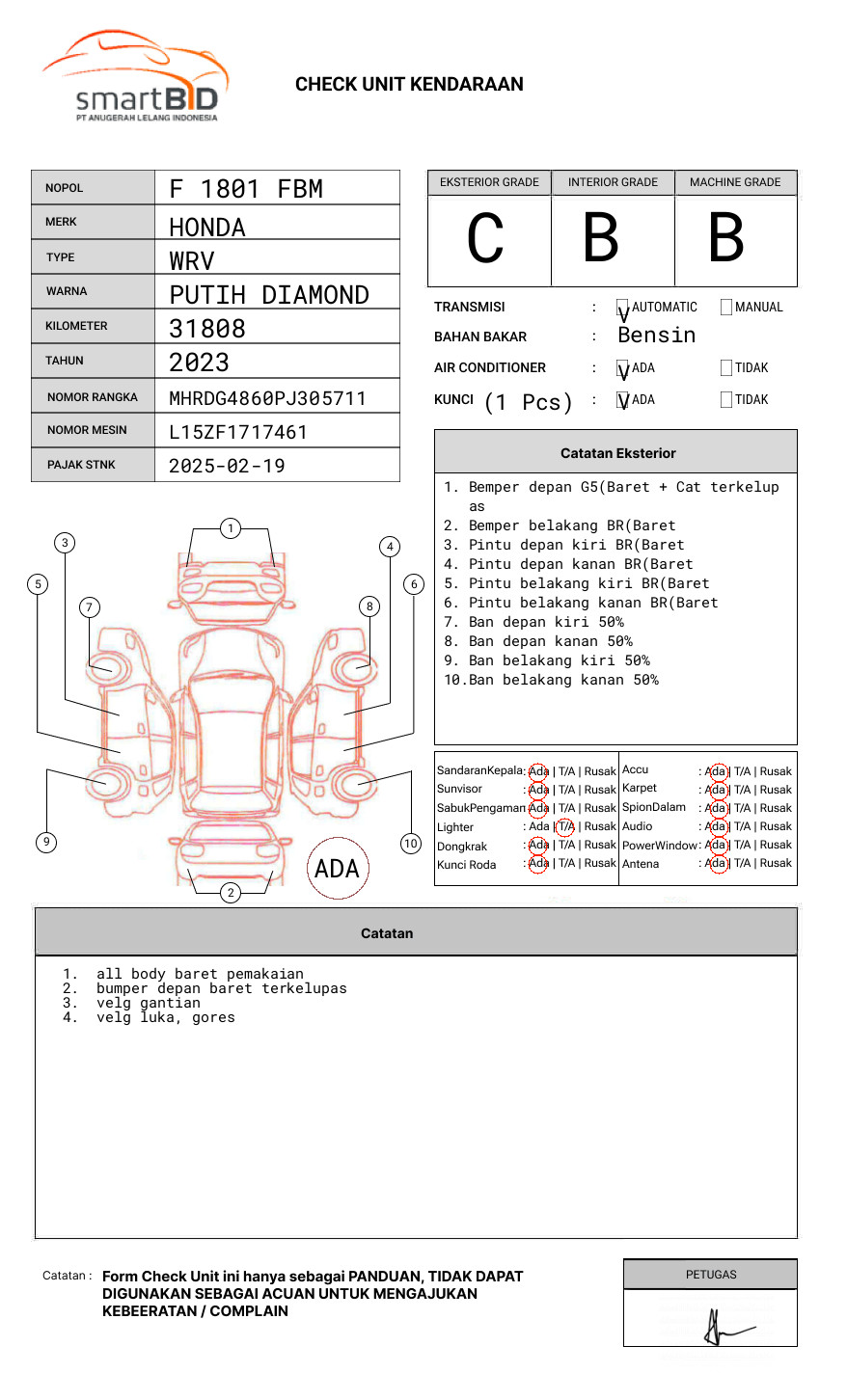 HONDA DG48 1.5 RS CVT