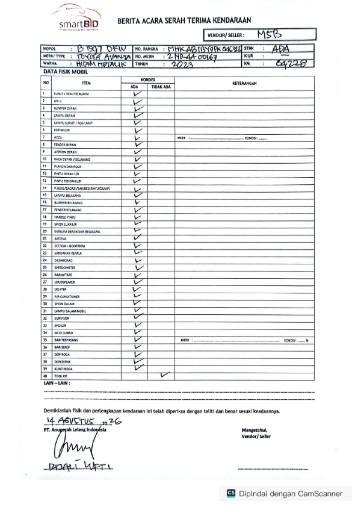 TOYOTA AVANZA  1.5 G