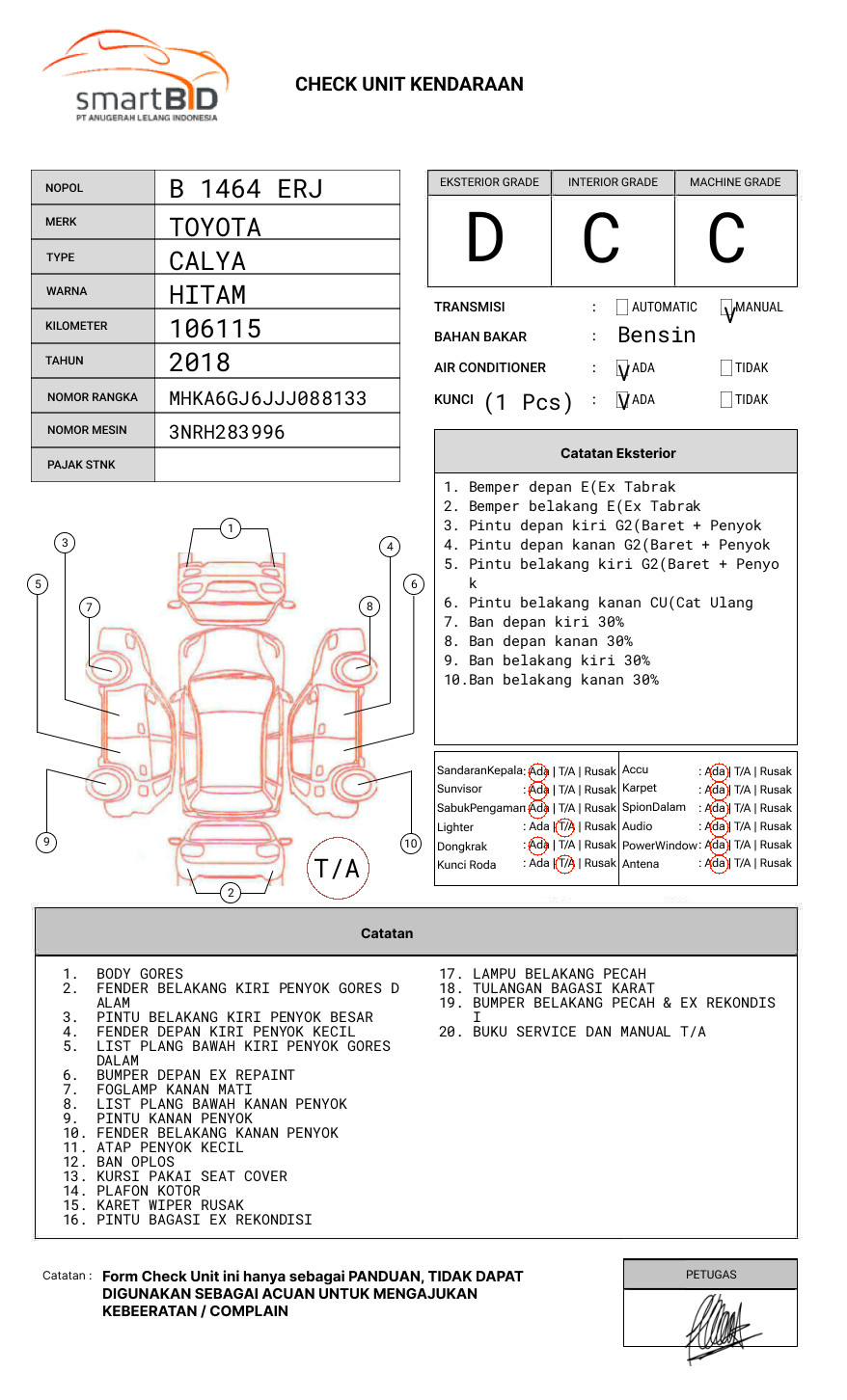 TOYOTA CALYA 1.2 G M/T