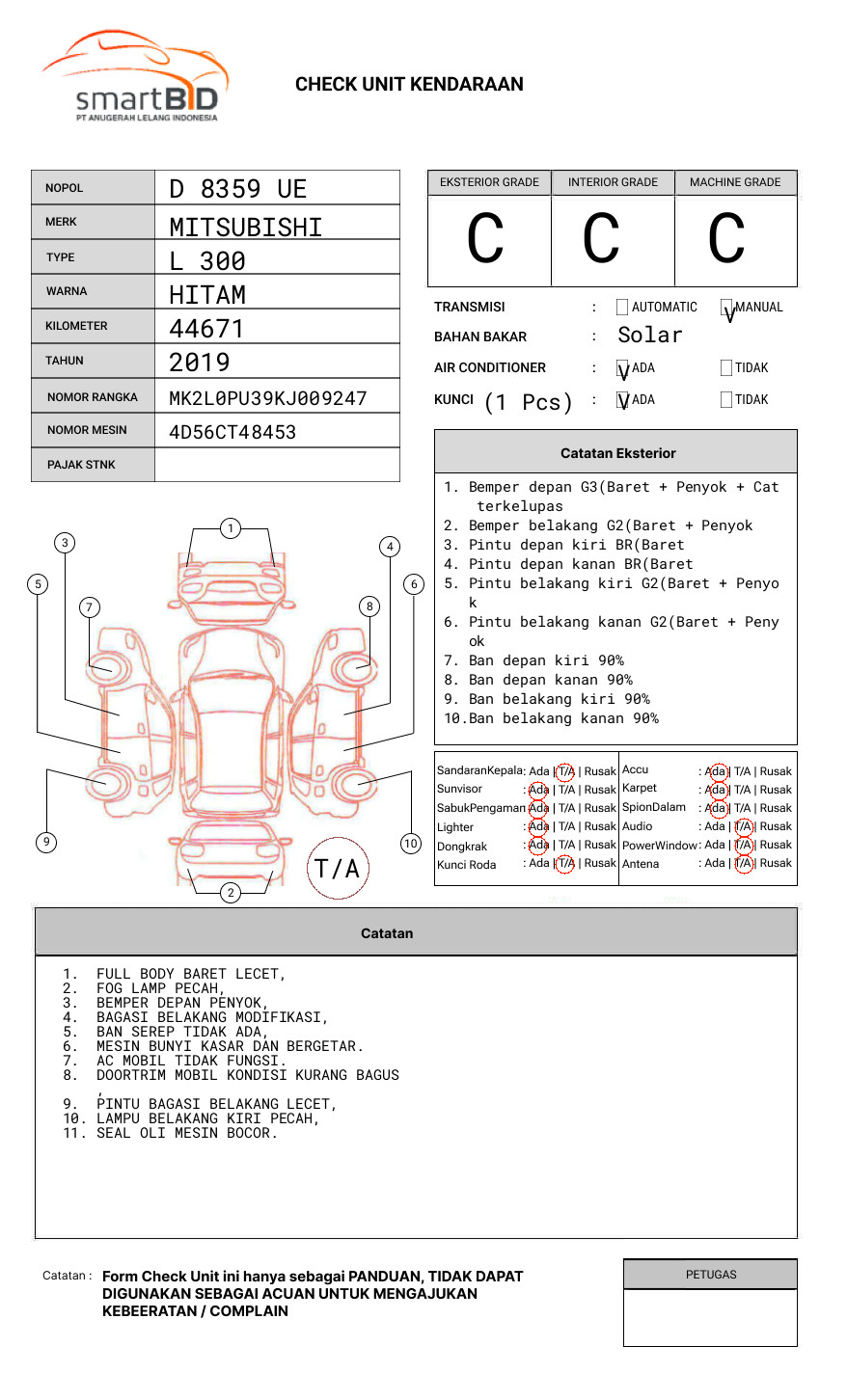 MITSUBISHI L 300