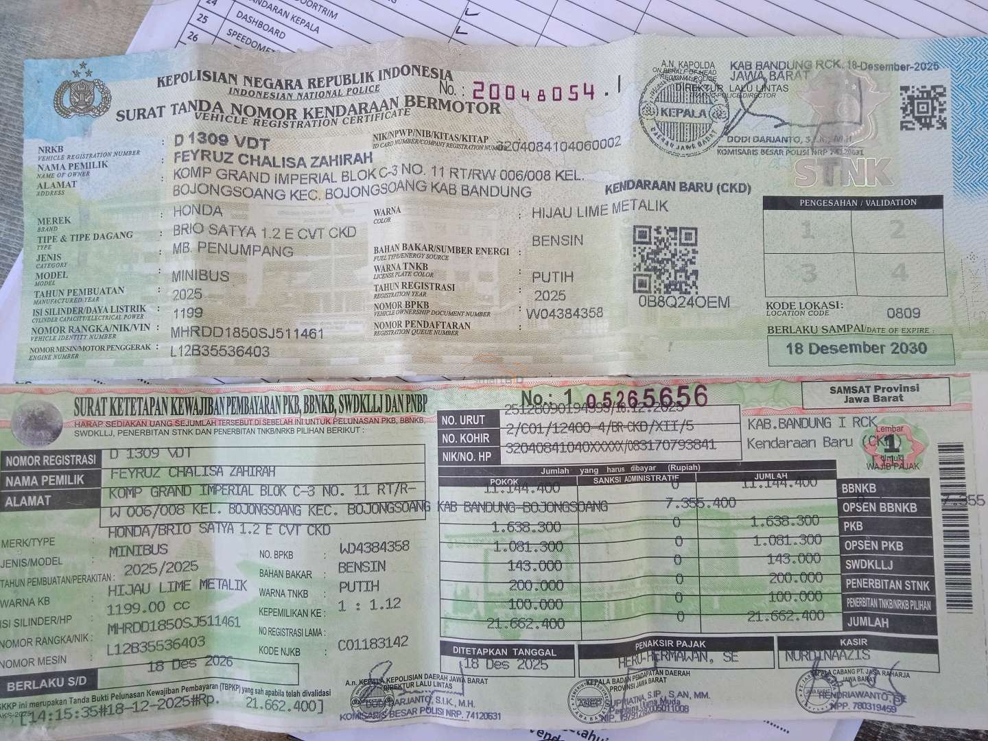 HONDA BRIO SATYA E