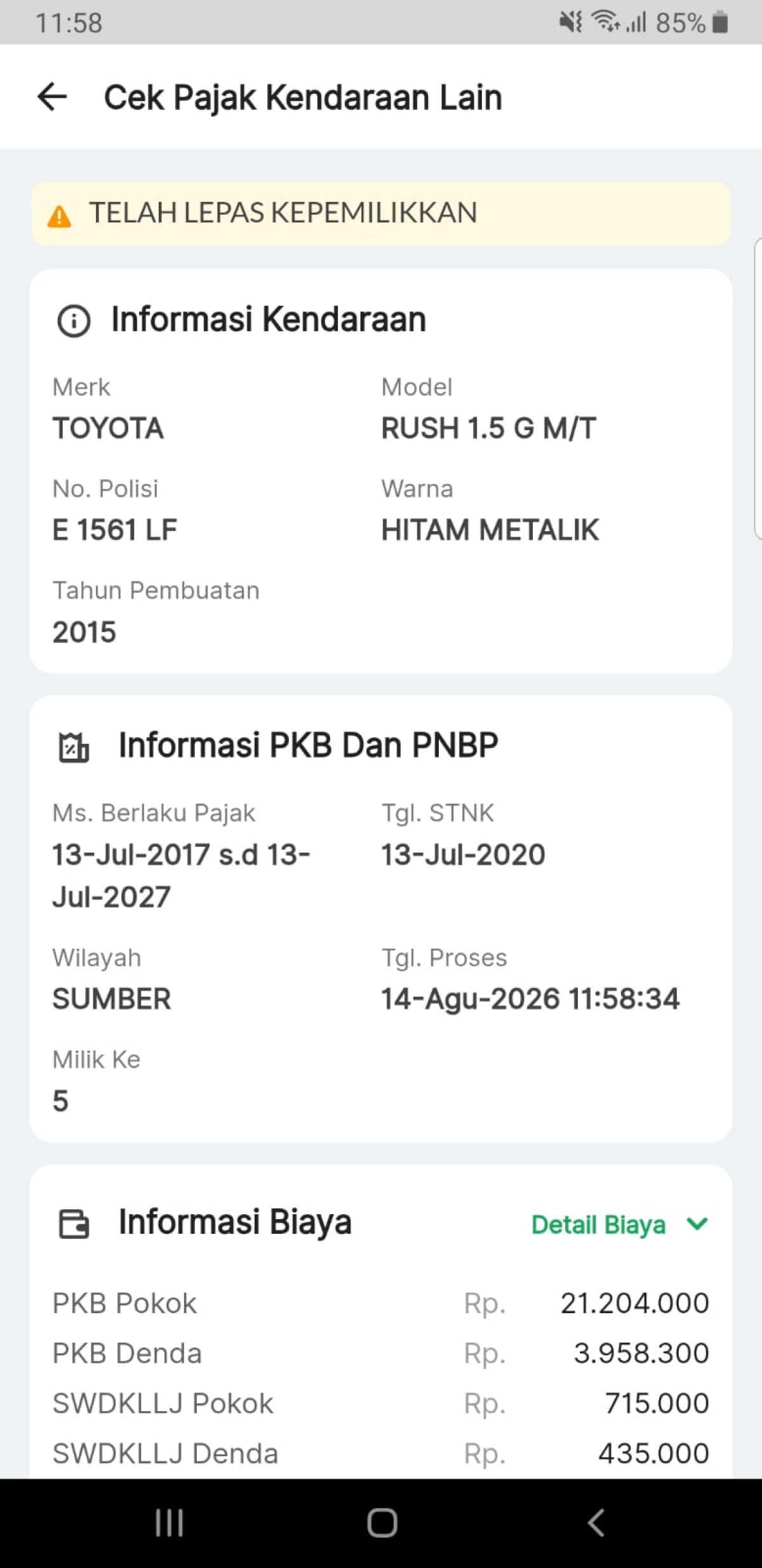 TOYOTA RUSH 1.5 G