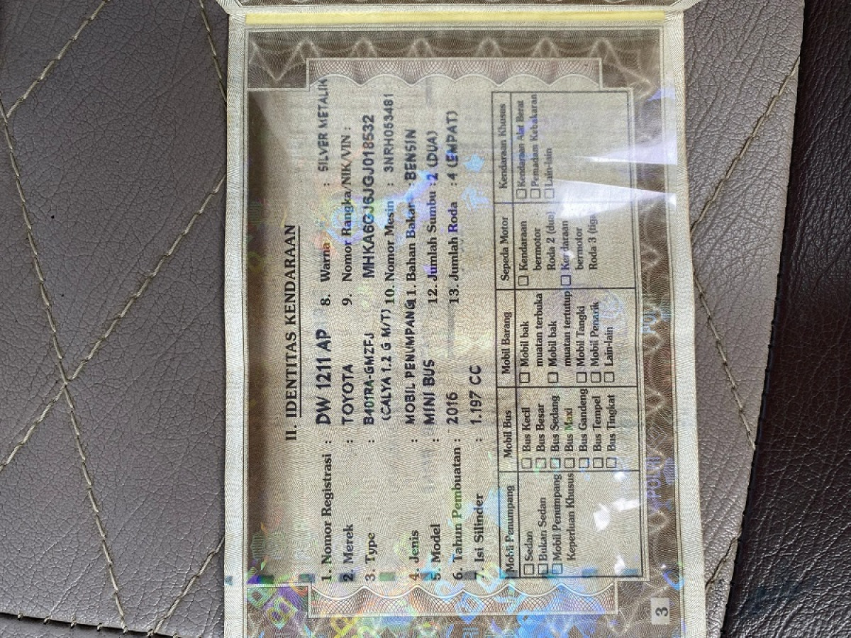 TOYOTA CALYA 1.2 G M/T