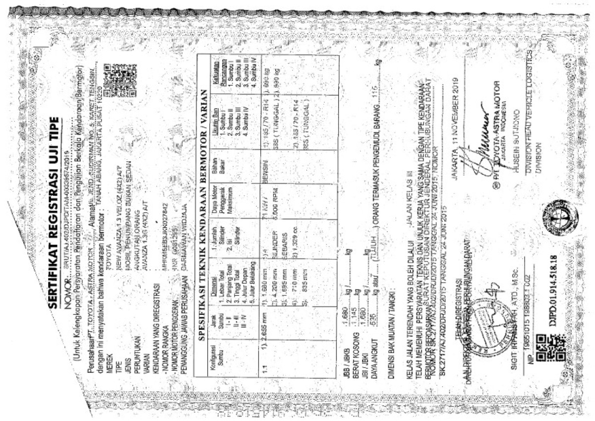 TOYOTA AVANZA 1.3 G