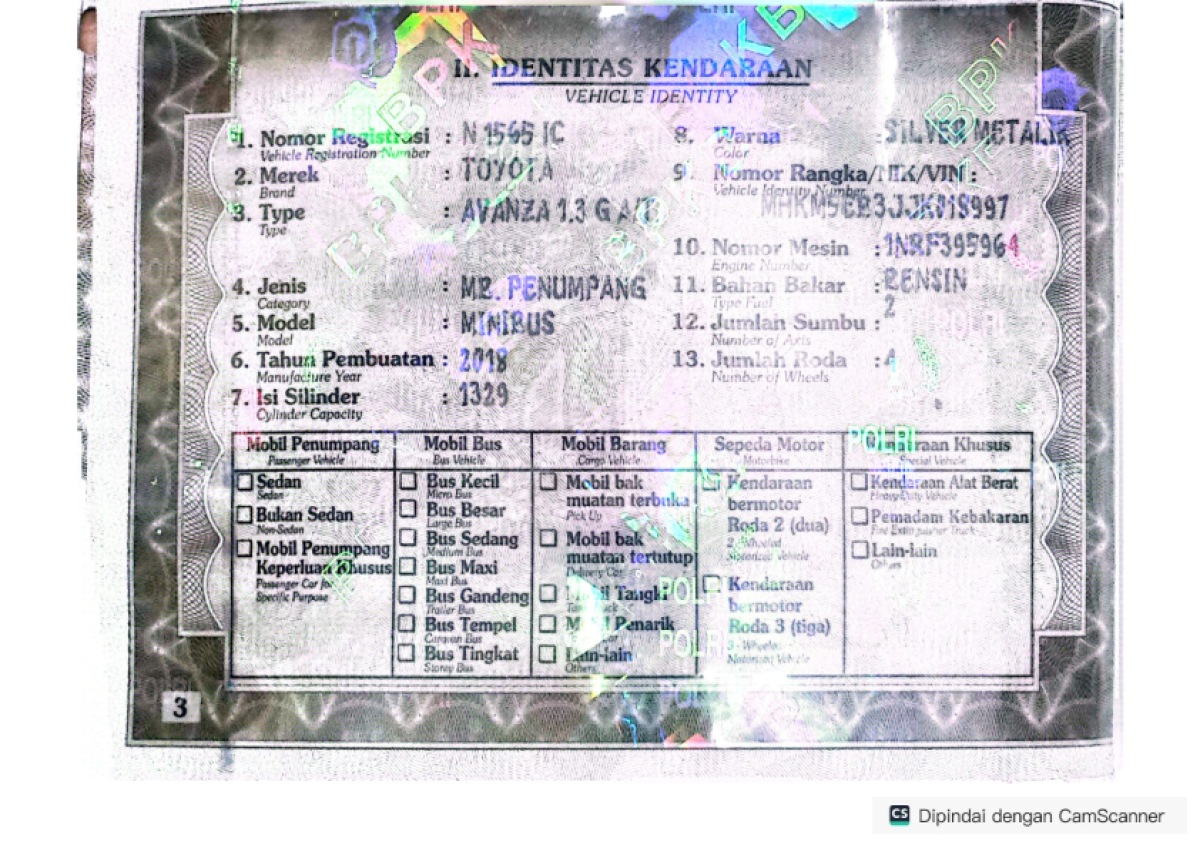 TOYOTA AVANZA 1.3 G