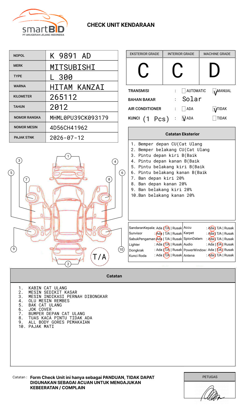 MITSUBISHI L300 PU FB-R (4X2)