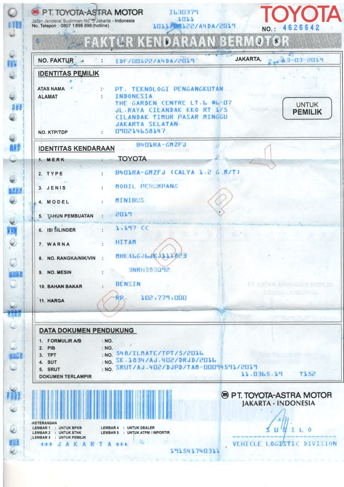 TOYOTA CALYA 1.2 G M/T