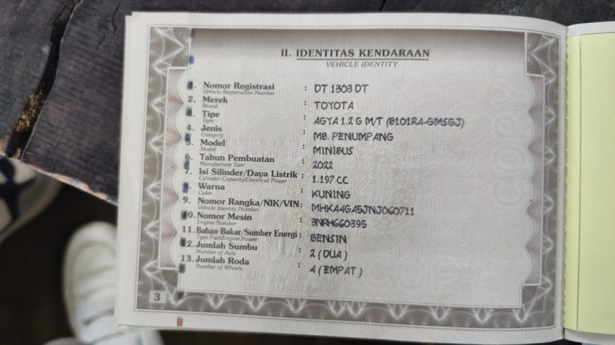 TOYOTA AGYA 1.2 G