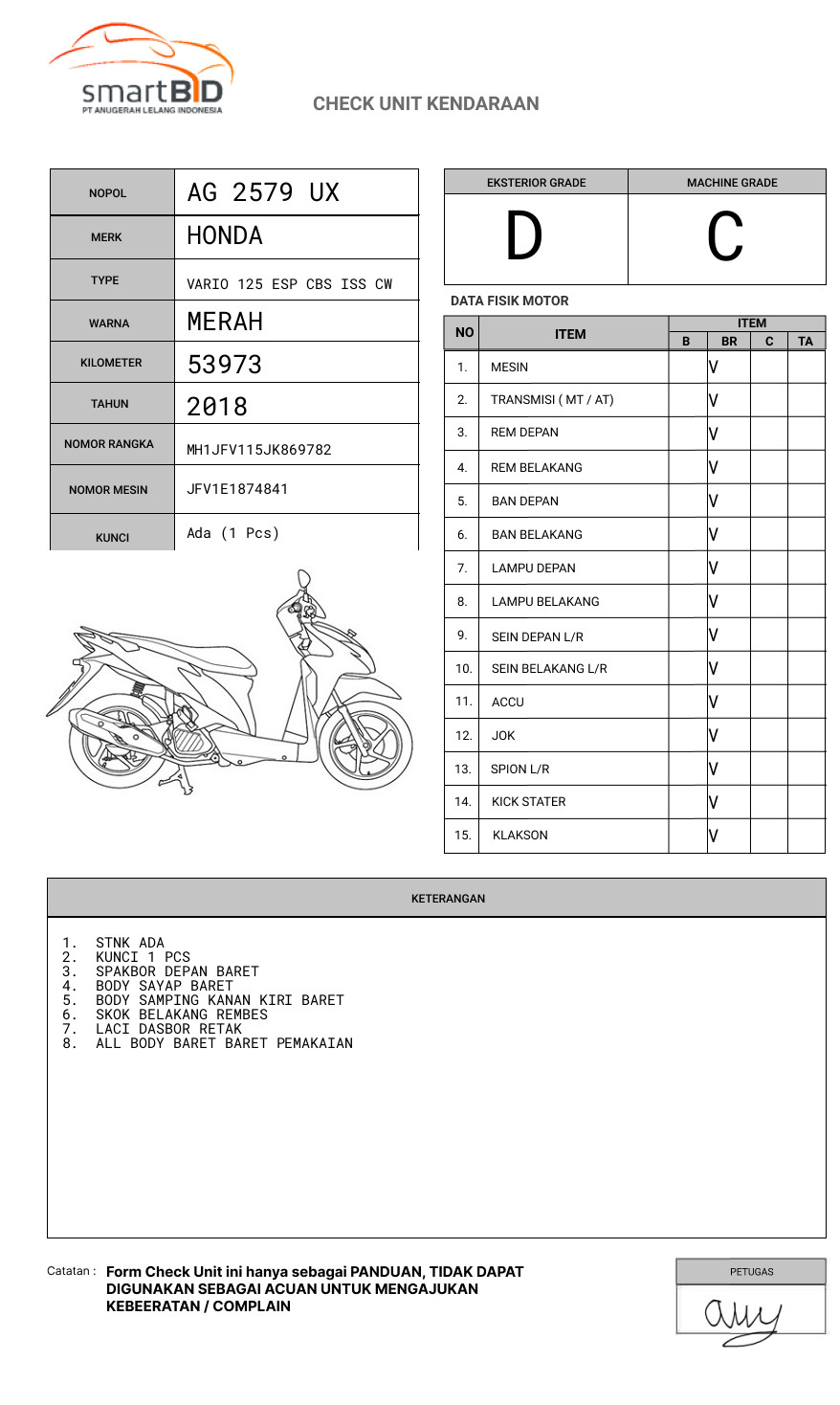 HONDA VARIO 125 ESP CBS ISS CW