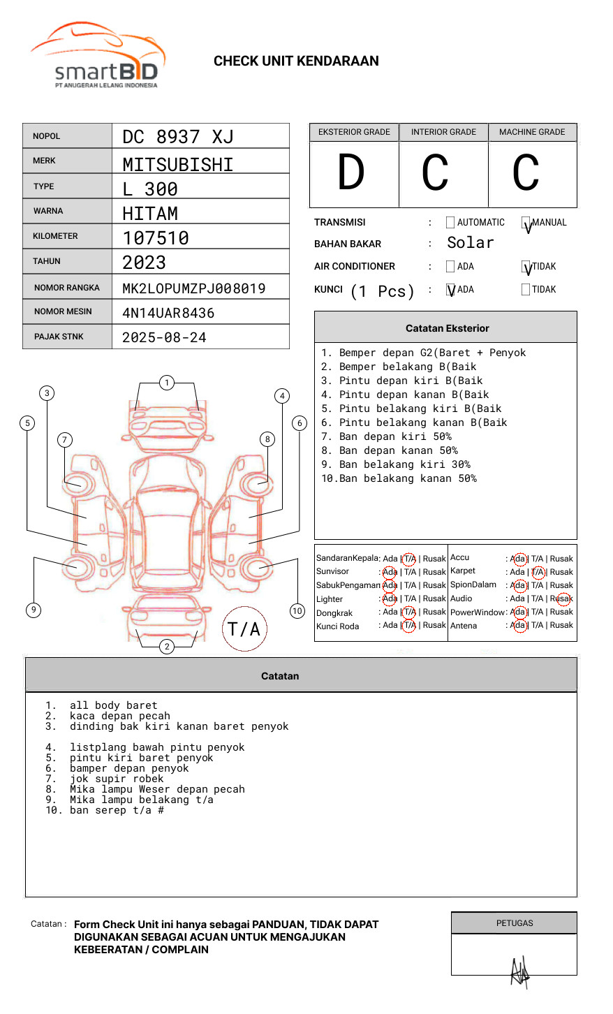 MITSUBISHI L300 PU FB-R (4X2)
