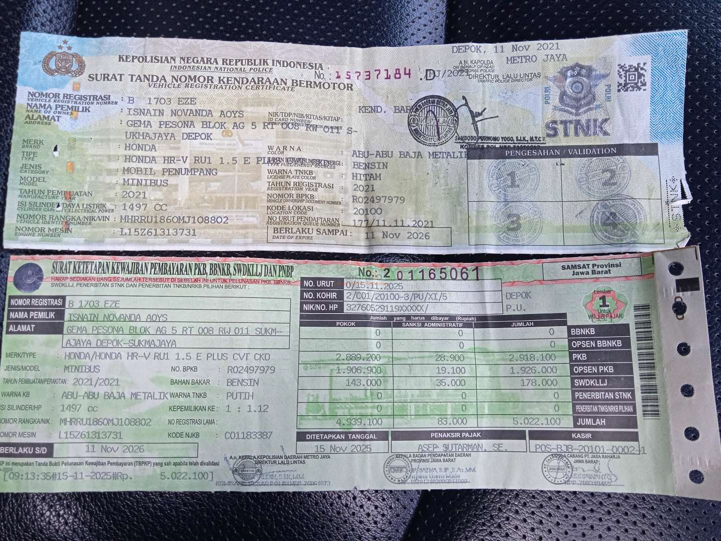 HONDA  HRV  RU1 1.5 E