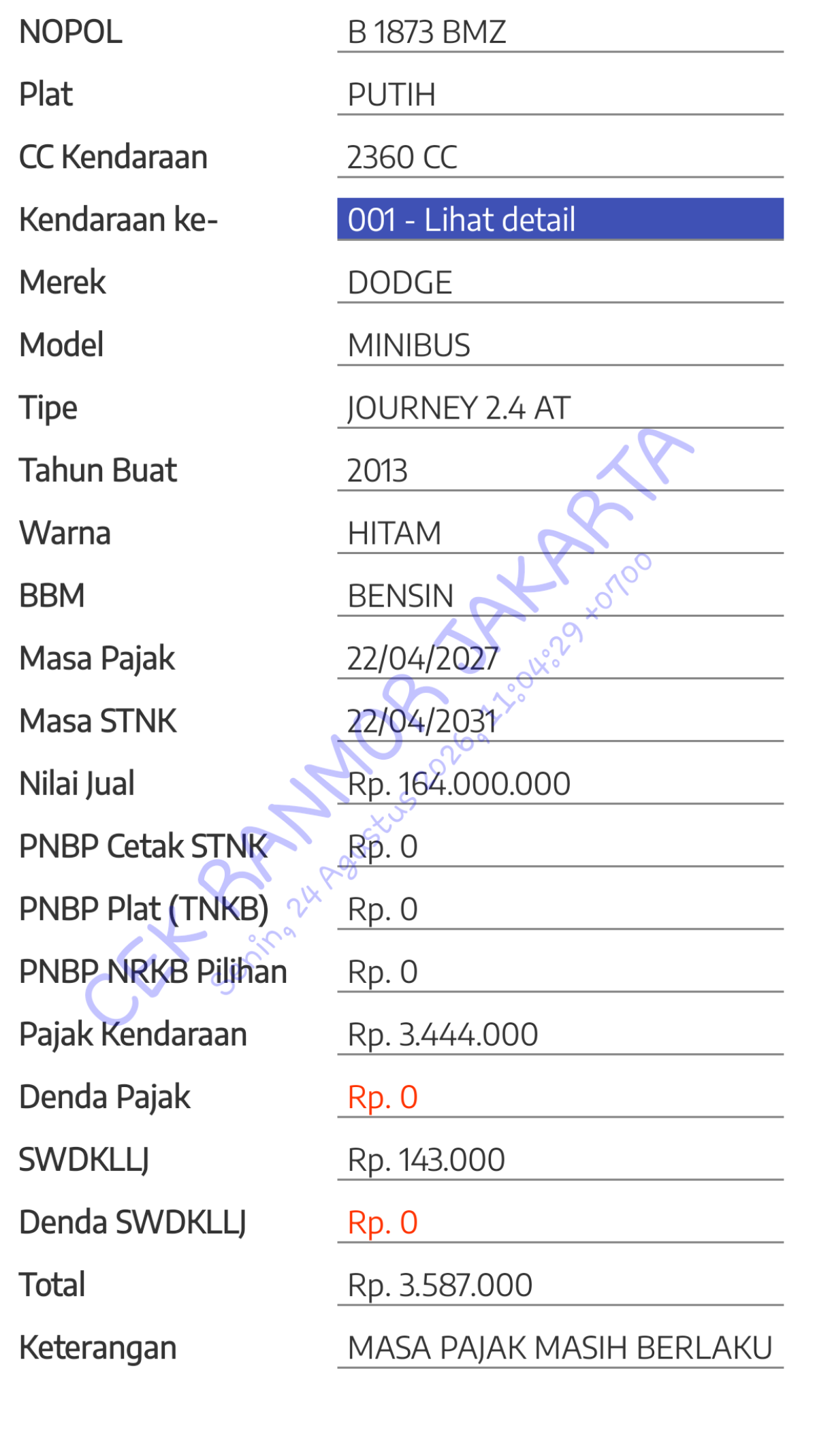 DODGE SXTPLAT 24