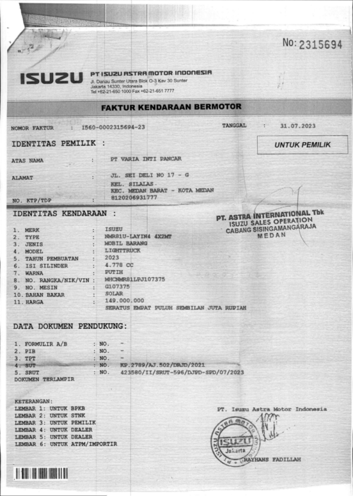 ISUZU NMR 81U