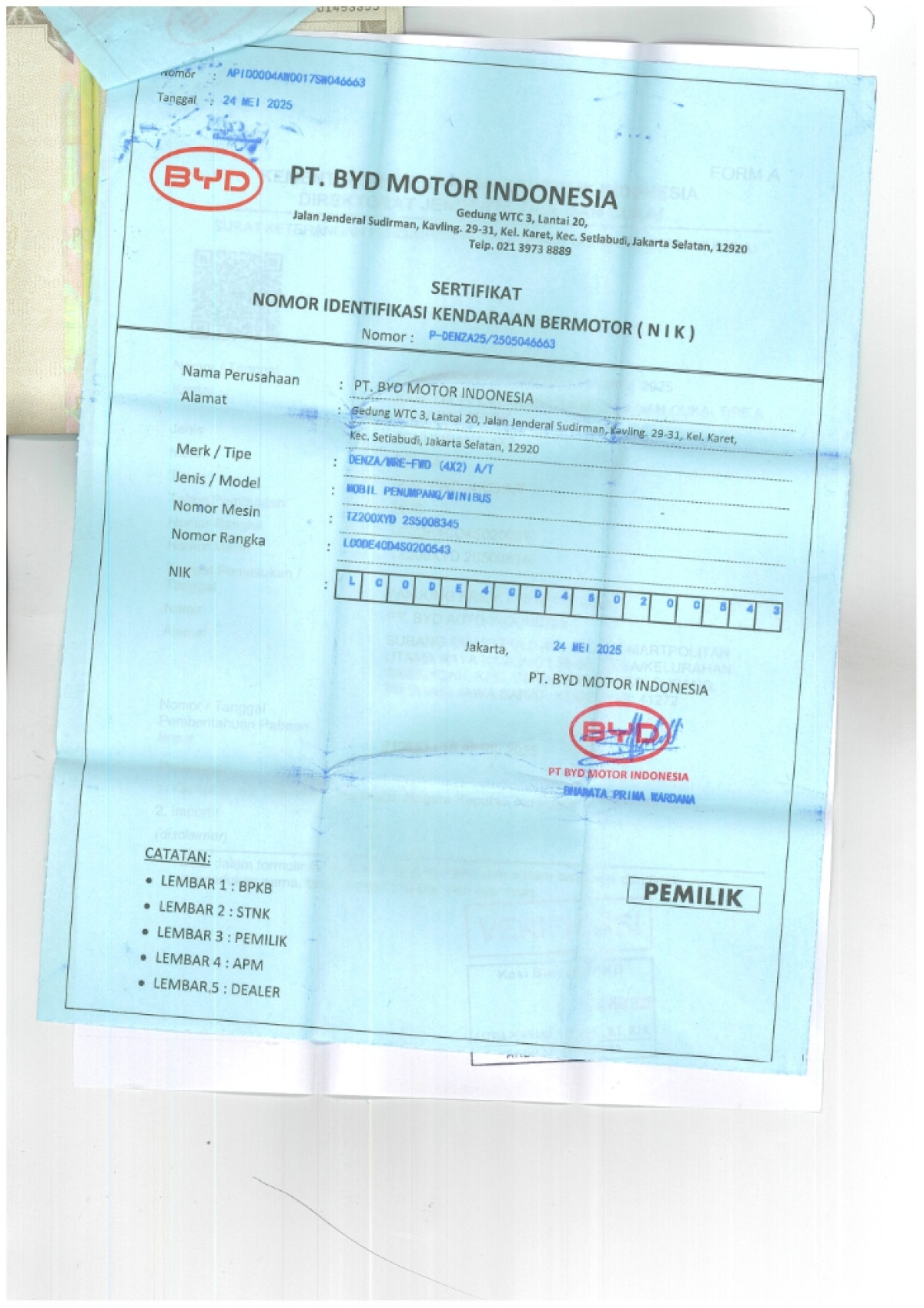 DENZA MRE-FWD (4x2) A/T