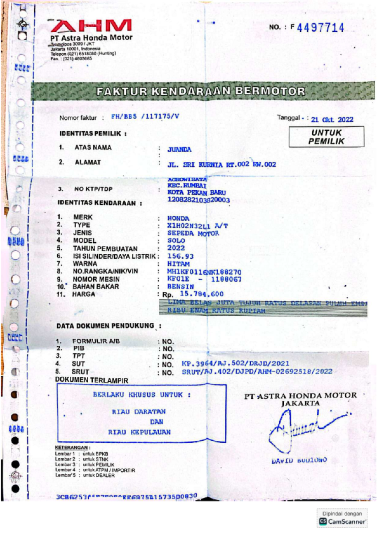 HONDA VARIO 160 CBS
