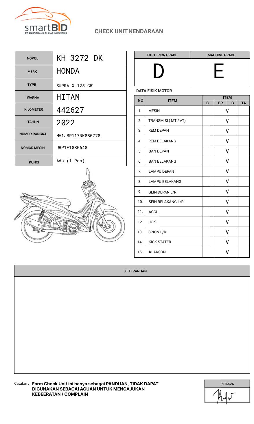 HONDA SUPRA X 125 CW