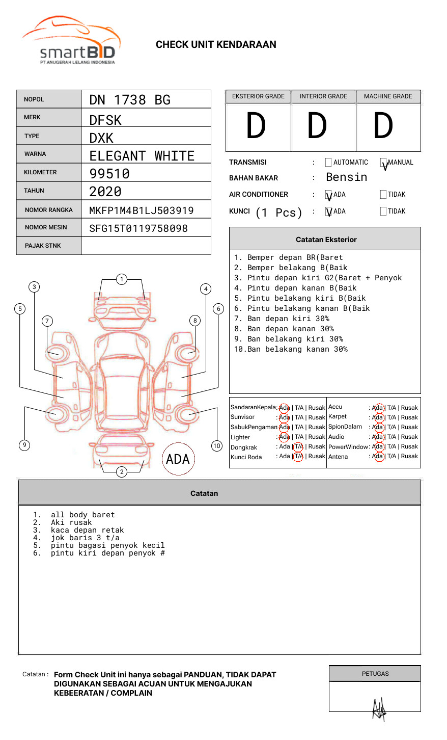DFSK  DXK DSK6451AAF 1.5T B