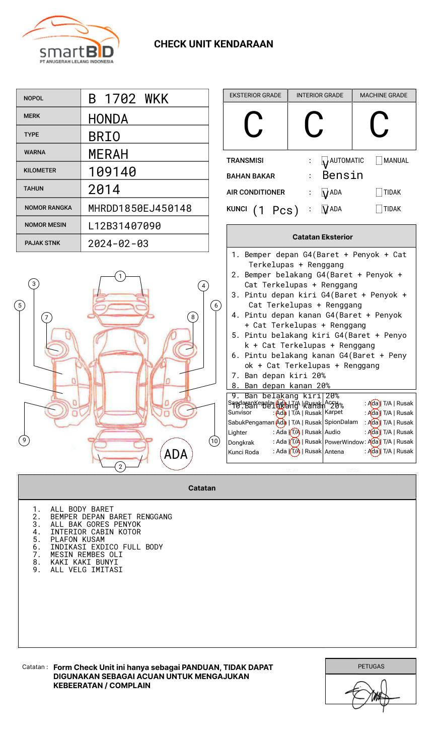 HONDA BRIO DD1 1.2 S