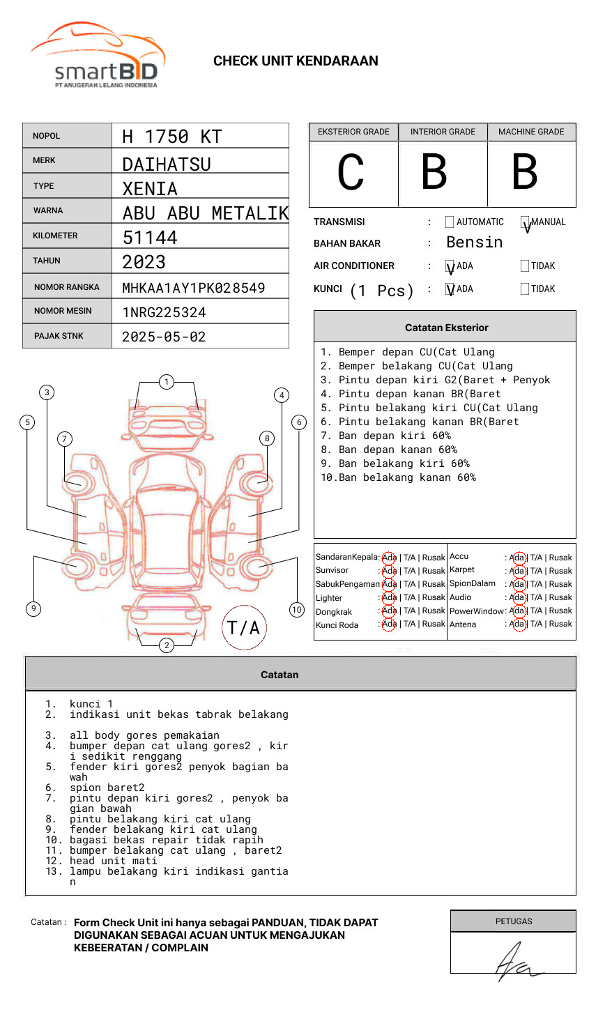 DAIHATSU XENIA 1.3 X