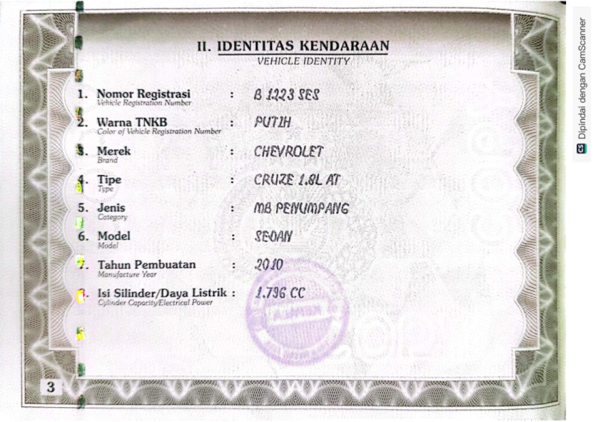 CHEVROLET CRUZE 1.8L