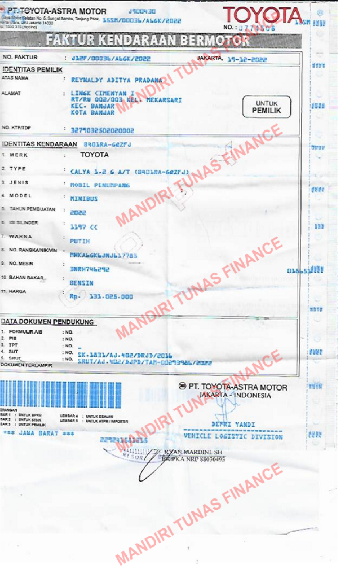 TOYOTA CALYA 1.2 G A/T