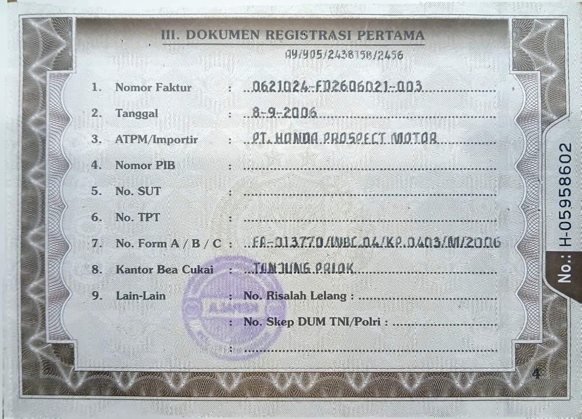 HONDA CIVIC FD2 2.0 AT