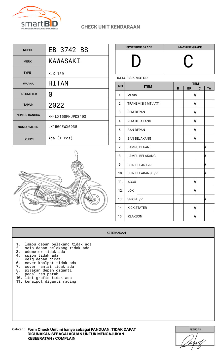 KAWASAKI KLX 150