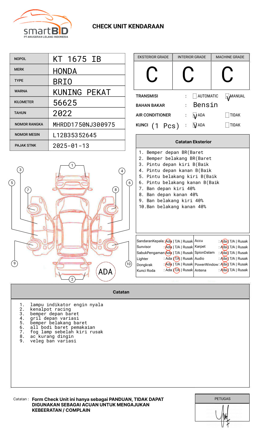 HONDA BRIO SATYA 1.2 E