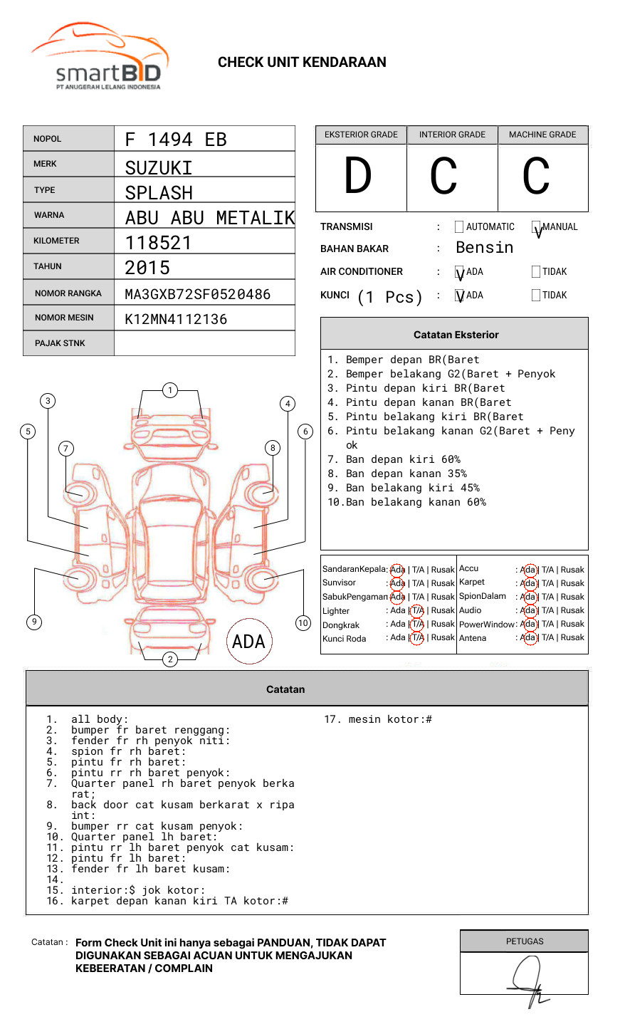 SUZUKI SPLASH