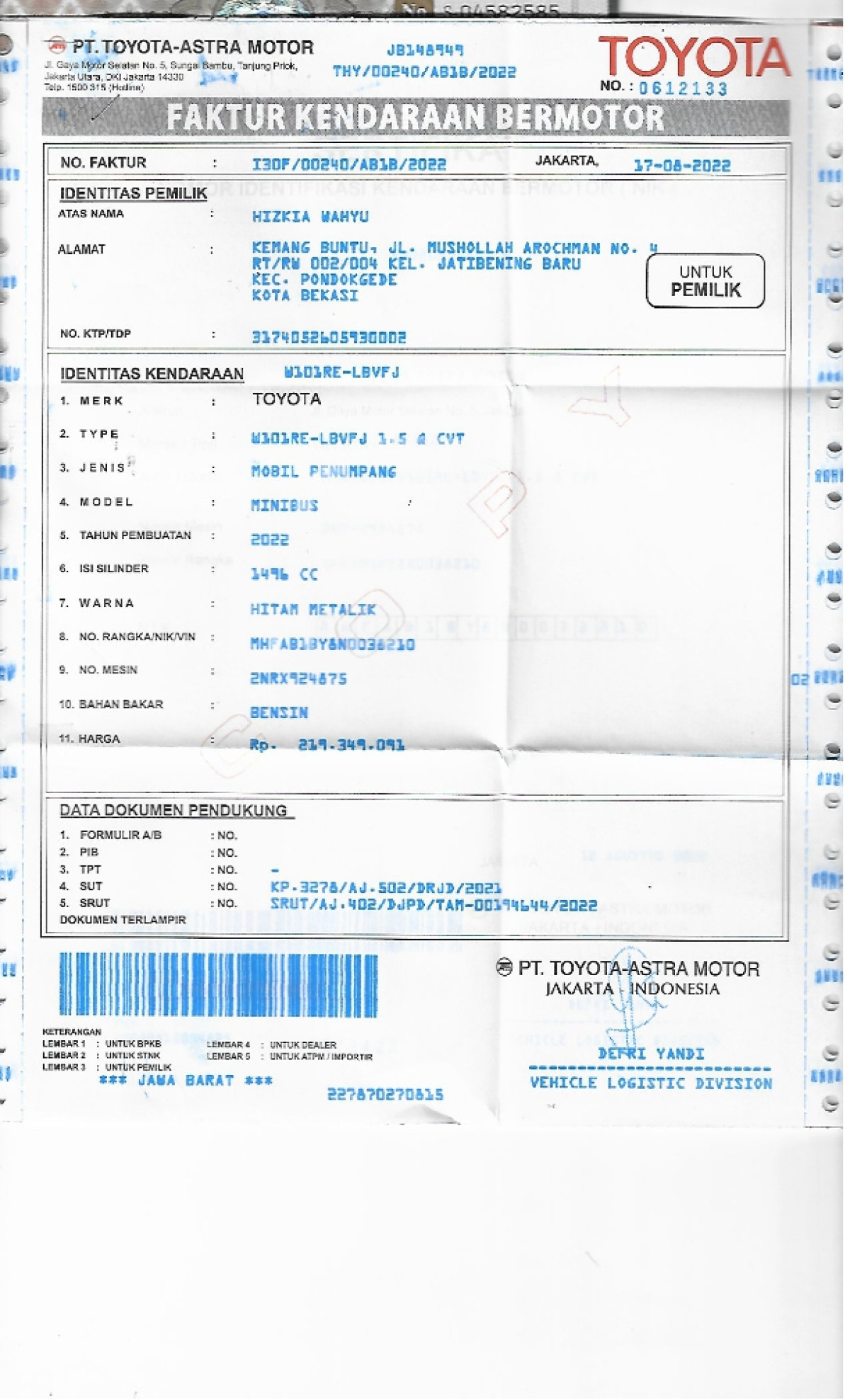 TOYOTA VELOZ 1.5 Q CVT