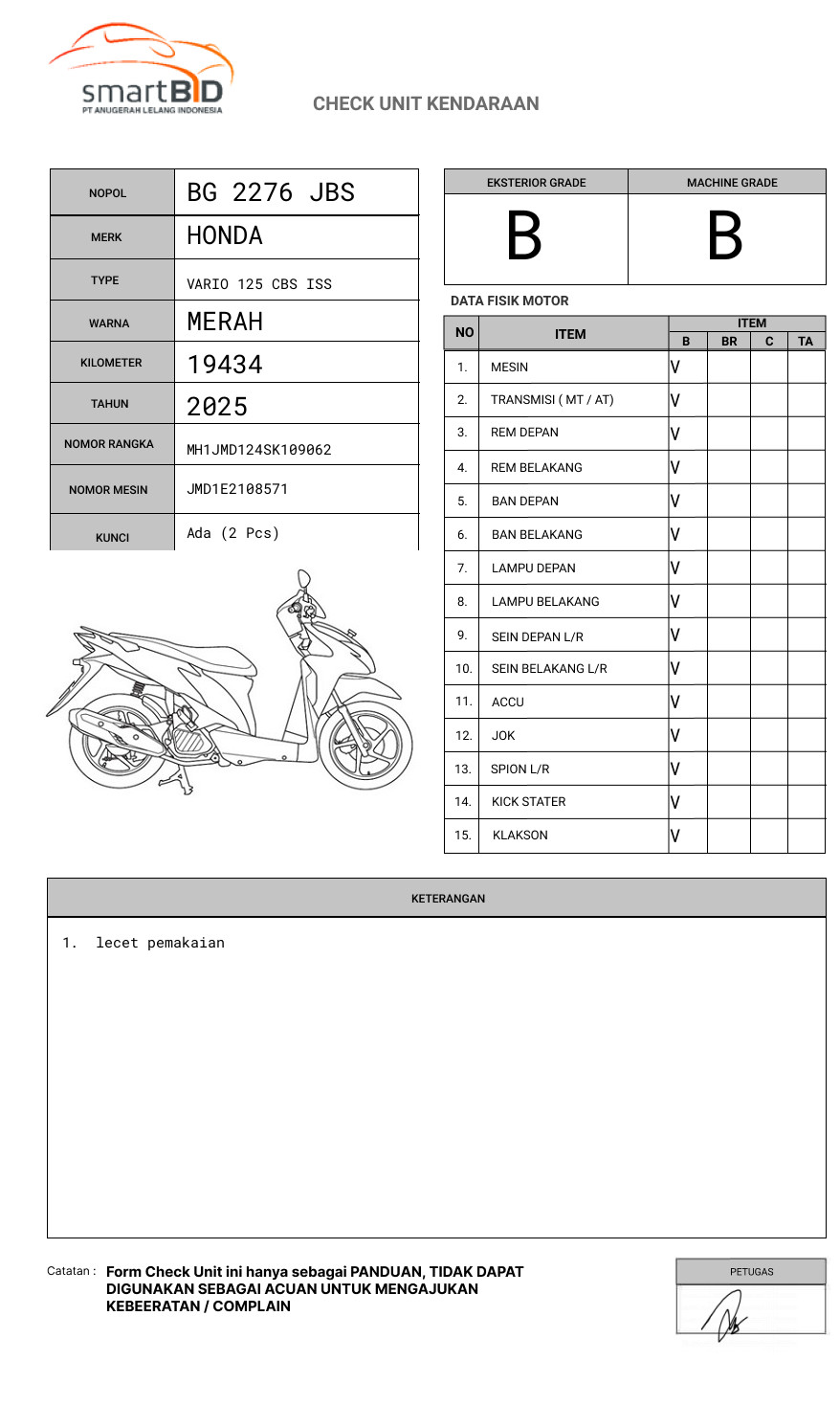 HONDA VARIO 125 CBS ISS