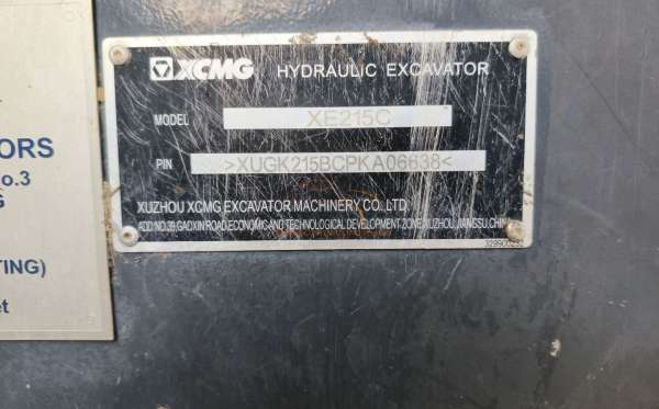 XCMG EXCAVATOR XE215C