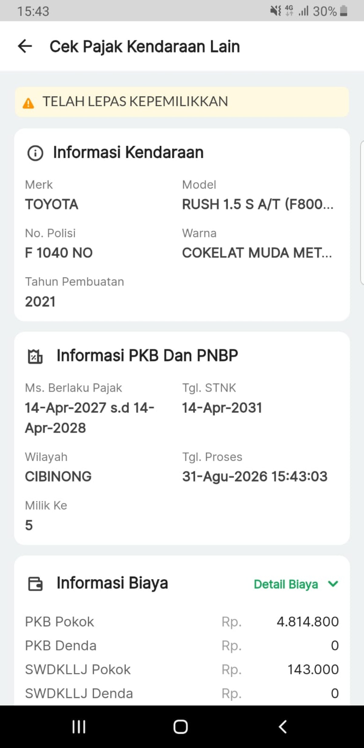TOYOTA RUSH S
