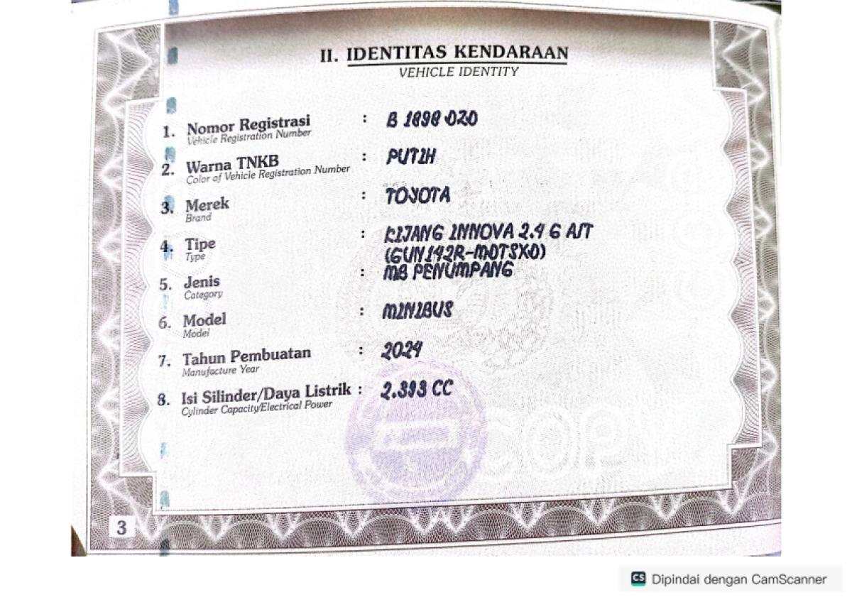 TOYOTA INNOVA 2.4 G
