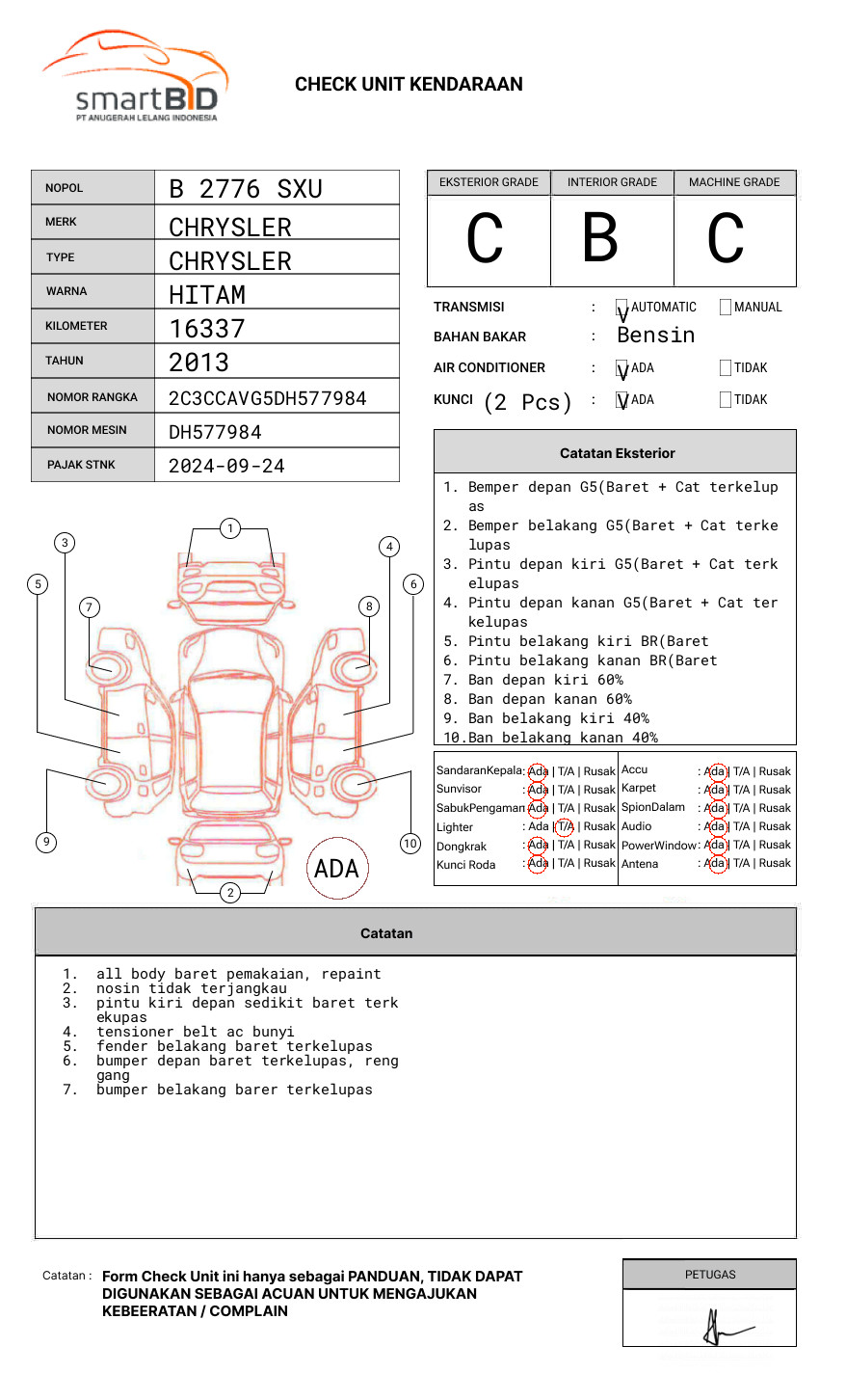 CHRYSLER 300C 3.6 AT