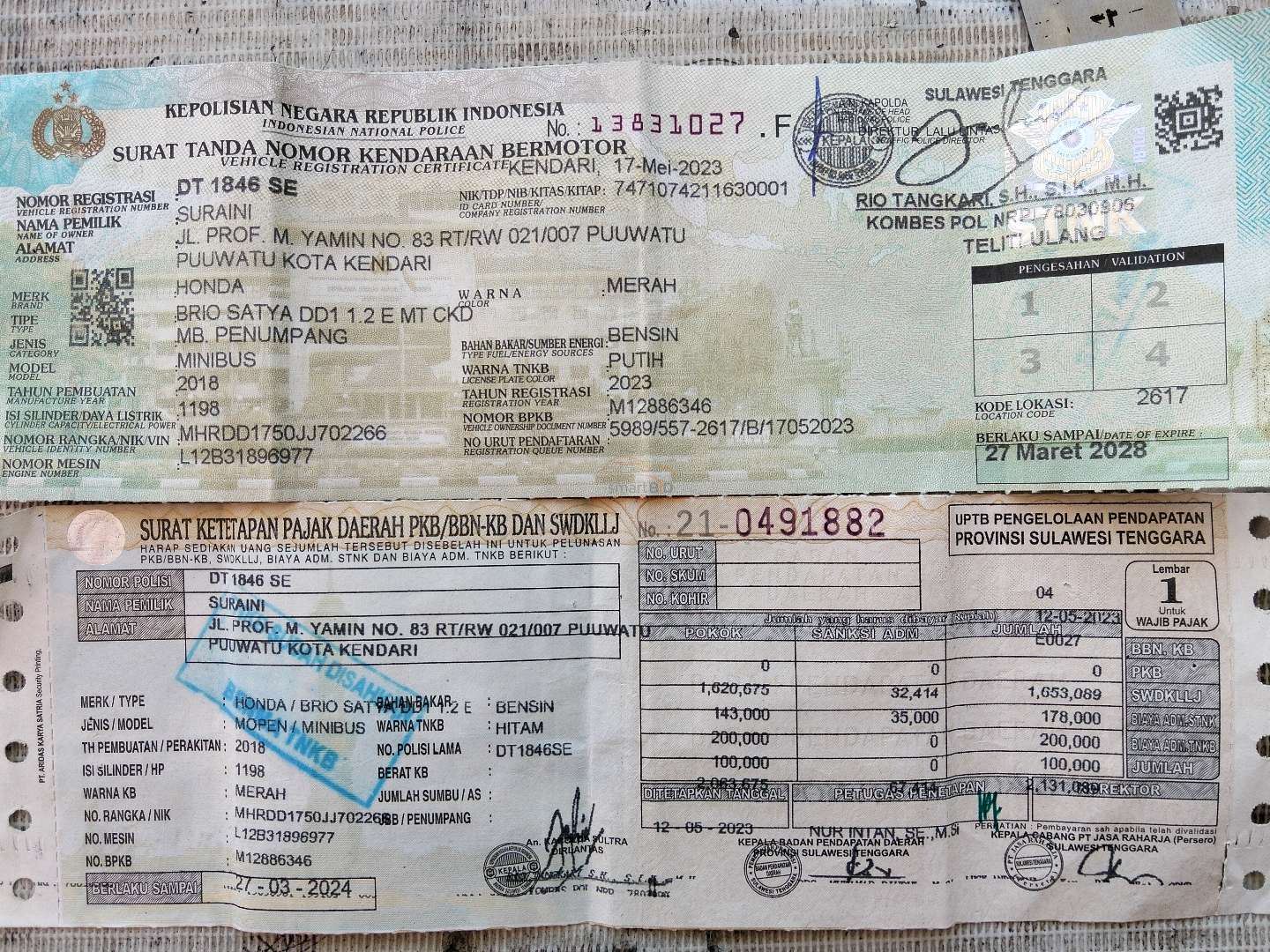 HONDA BRIO SATYA DD1 1.2 E